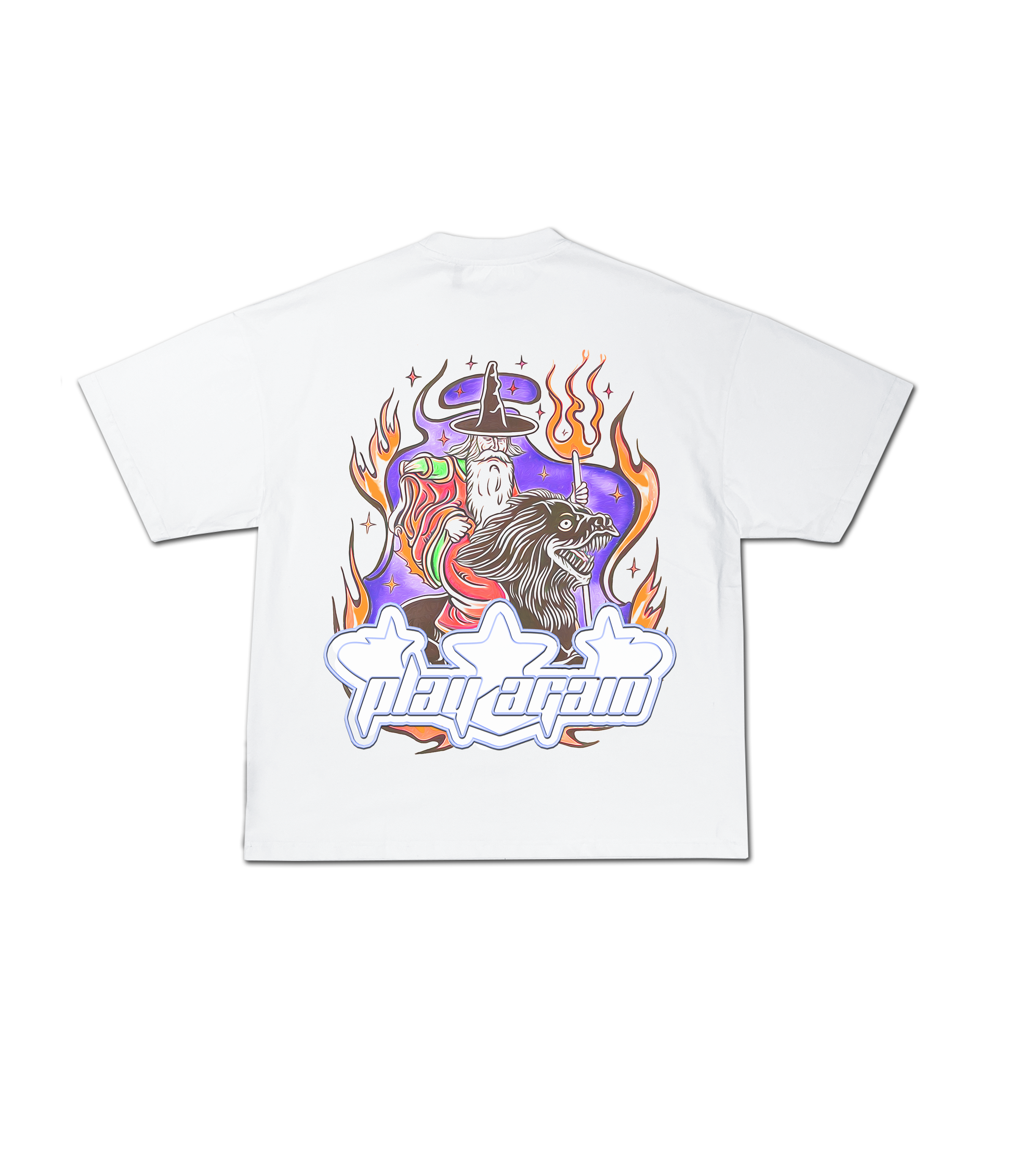PLAY AGAIN Wizard Tee