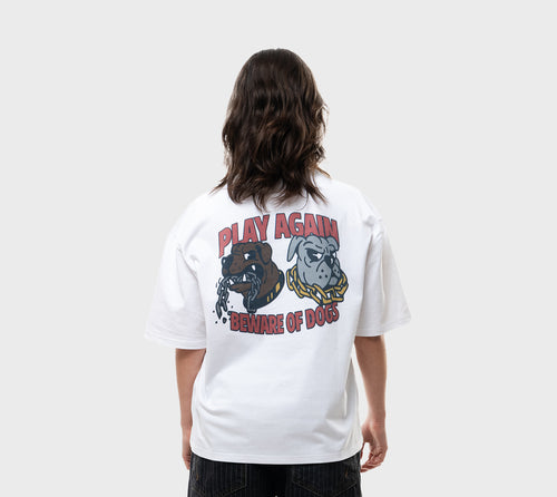 PLAY AGAIN Beware Of Us Tee