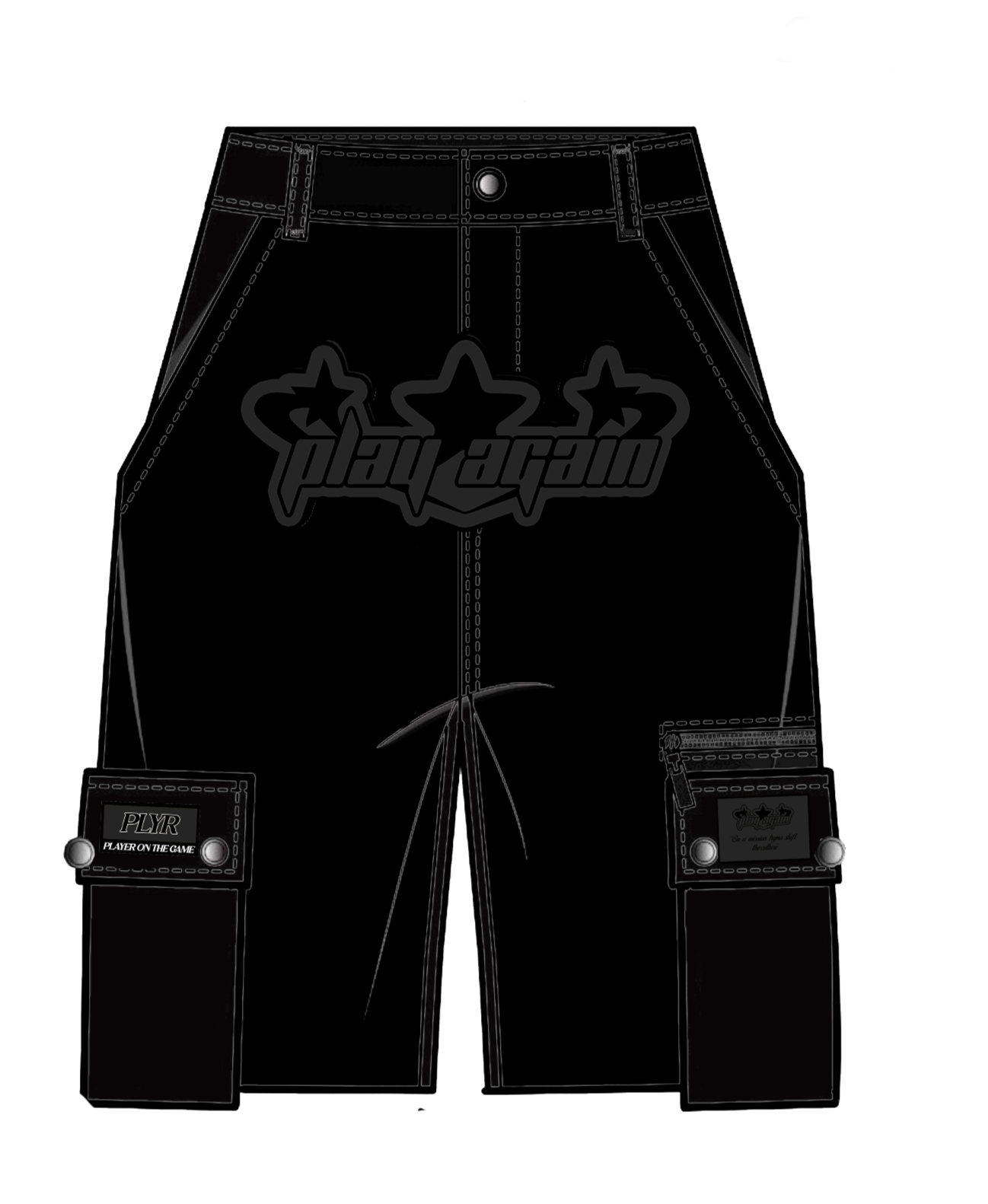 PLAY AGAIN SHORT CARGO PANTS